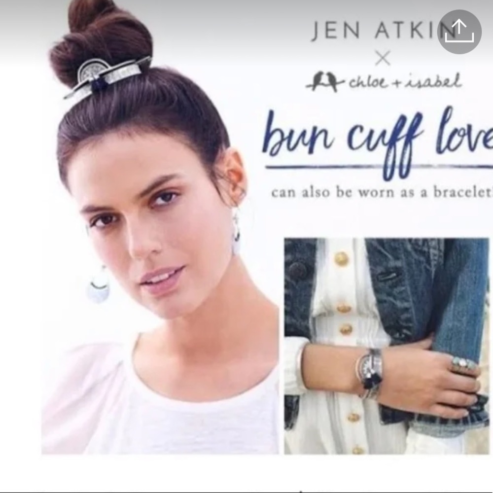 Jen Atkin Sunburst Tassel Top Knot or Bun Cuff